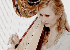 Isabel Goller, the harpist