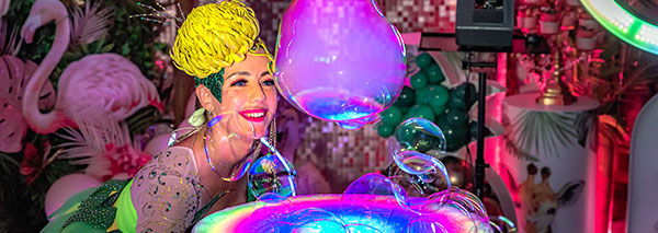 Spectacle de bulles de savon magiques