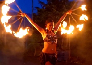 Latin Fusion Show mit Feuer