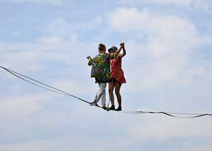 Highline Act - un acte moderne sur la corde raide