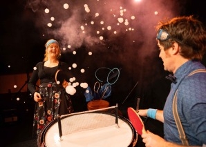 Spectacle de bulles de savon avec le professeur Bubbles