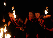 Les flammes - les danseurs du feu